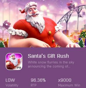 santa's gift rush slot game